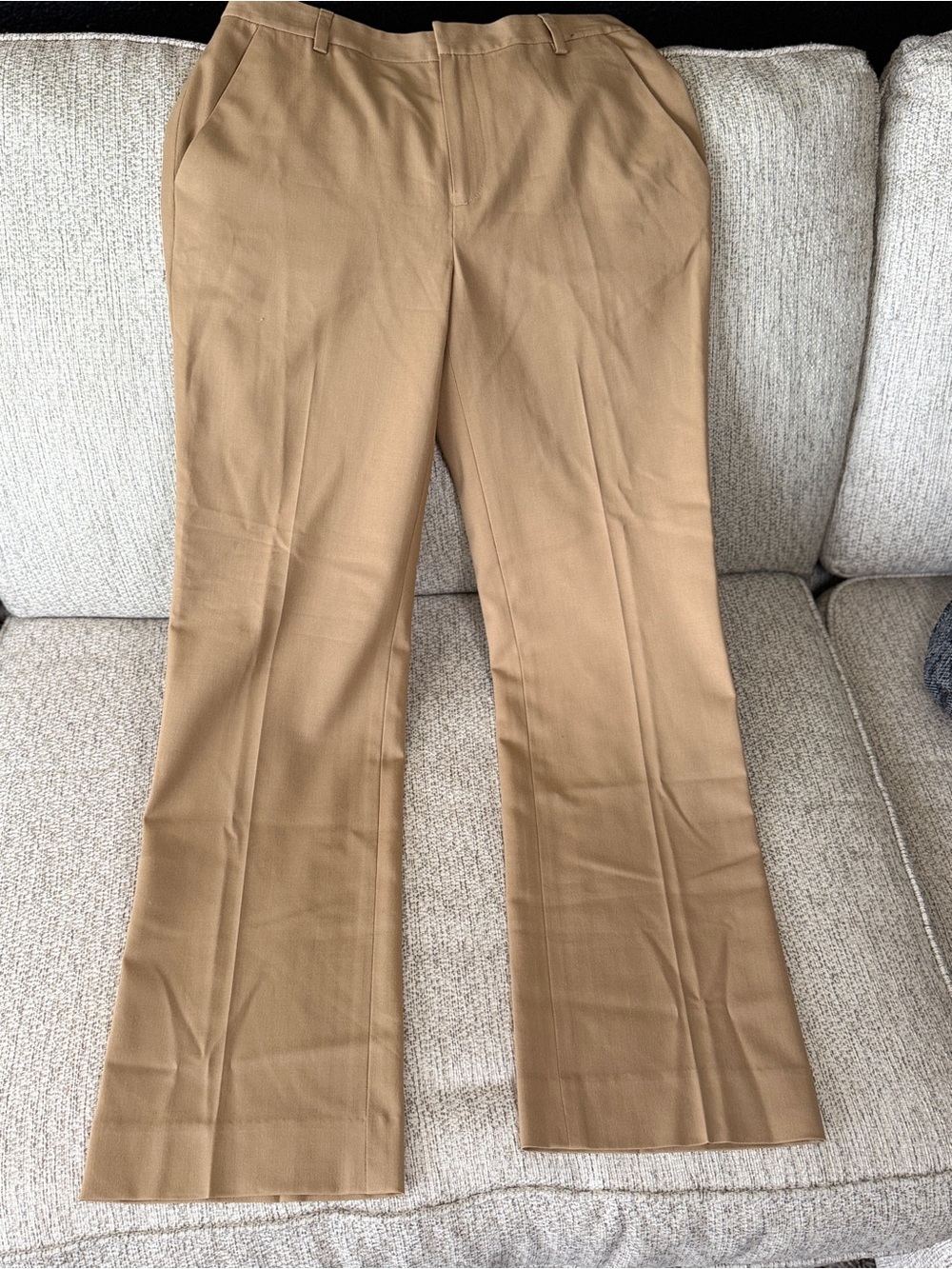 Ralph Lauren Camel Wide-Leg Trousers